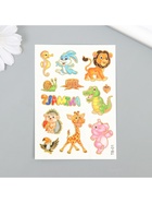 Переводные тату на тело цветные «Зоопарк», с золотом, 7.5?10 см, МИКС (комплект 8 шт) - фото 42895578 Переводные тату на тело цветные «Зоопарк», с золотом, 7.5?10 см, МИКС (комплект 8 шт) - фото 42895578