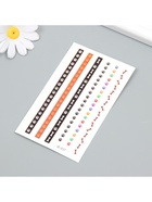 Переводные тату на тело цветные «Лапки и косточки», 7.5×12 см - фото 42895594