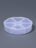 Органайзер для хранения мелочей, 6 ячеек, d=8×1.8 см, прозрачный - Фото 4