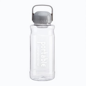 Бутылка для воды спортивная прозрачная, 1.3 л, Portable