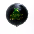 Букет шаров «С днём рождения», зелёный, для мальчика, фольга, набор 4 шт. - Фото 4