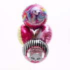 Букет шаров «С днём рождения, доченька», фольга, набор 4 шт. - Фото 2