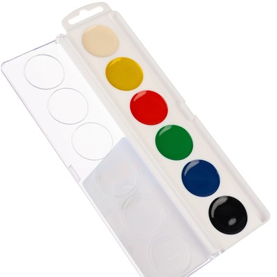 Акварель медовая, 6 цветов, без кисти, Щенячий патруль