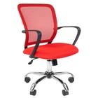 Кресло офисное "Chairman" 698 TW-69 хром, красное - Фото 1