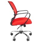 Кресло офисное "Chairman" 698 TW-69 хром, красное - Фото 2