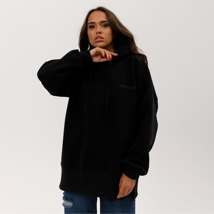 Толстовка женская НАЧЁС, цвет чёрный, размер ONE SIZE (42-46) 66094