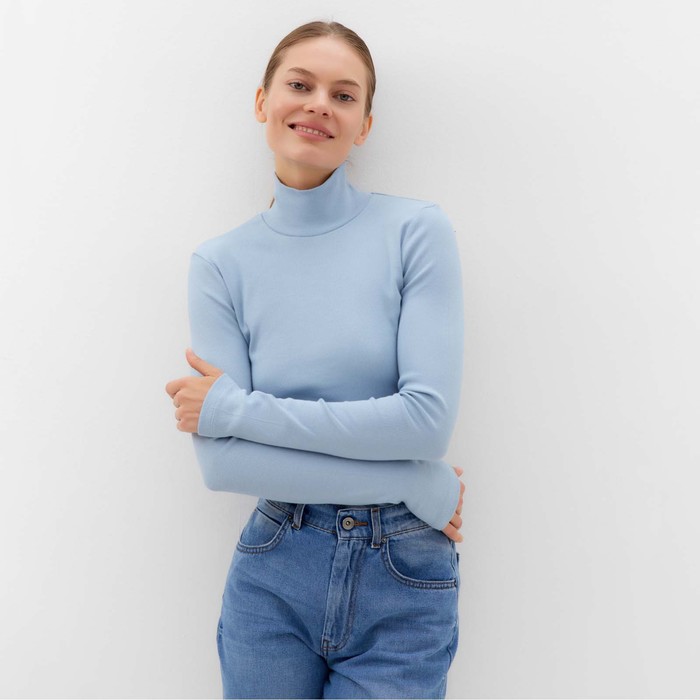 Водолазка женская, цвет ярко-голубой, размер 42 (S) 66106