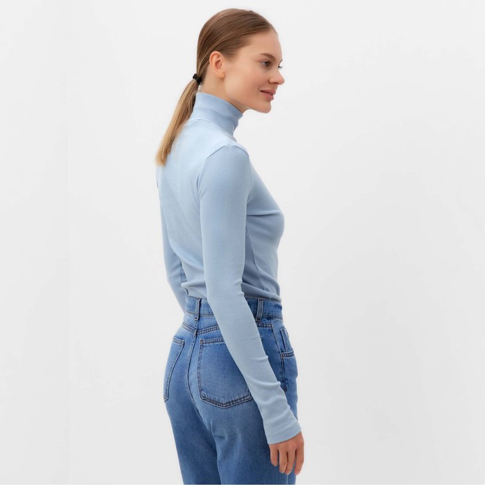 Водолазка женская, цвет ярко-голубой, размер 44 (M) 66107