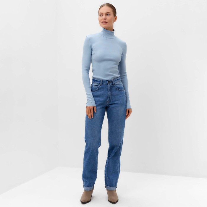 Водолазка женская, цвет ярко-голубой, размер 46 (L) 66108