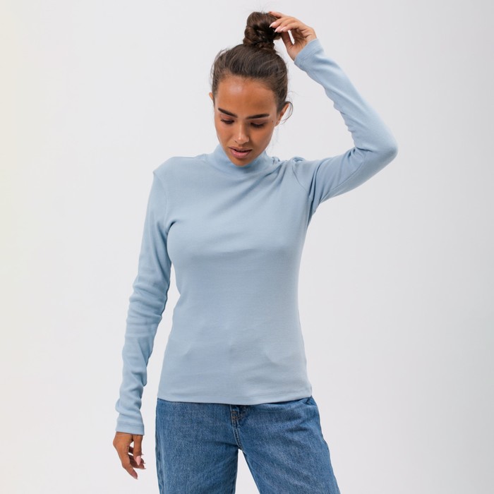 Водолазка женская, цвет ярко-голубой, размер 46 (L) 66108
