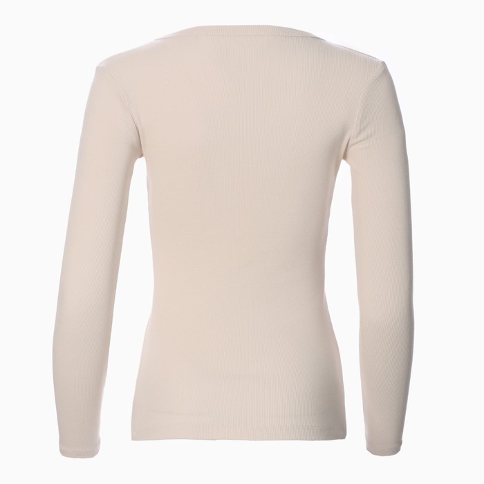 Лонгслив женский, цвет тёмно-кремовый, размер 42 (S) 66124