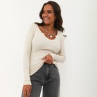 Лонгслив женский, цвет тёмно-кремовый, размер 46 (L) - Фото 5