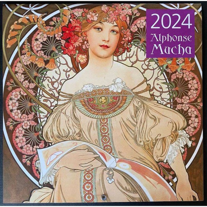 Альфонс Муха. Календарь настенный на 2024 год, 30х30 см - Фото 1