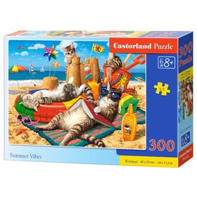 Пазл «Кошачий пляж», 300 элементов