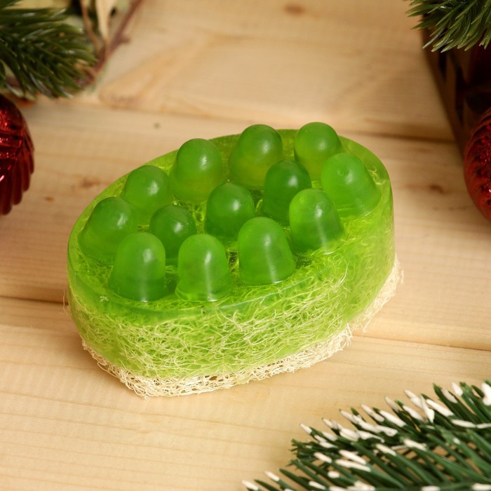 Массажное мыло с люффой «Сосновый бор» 100 г - Фото 1