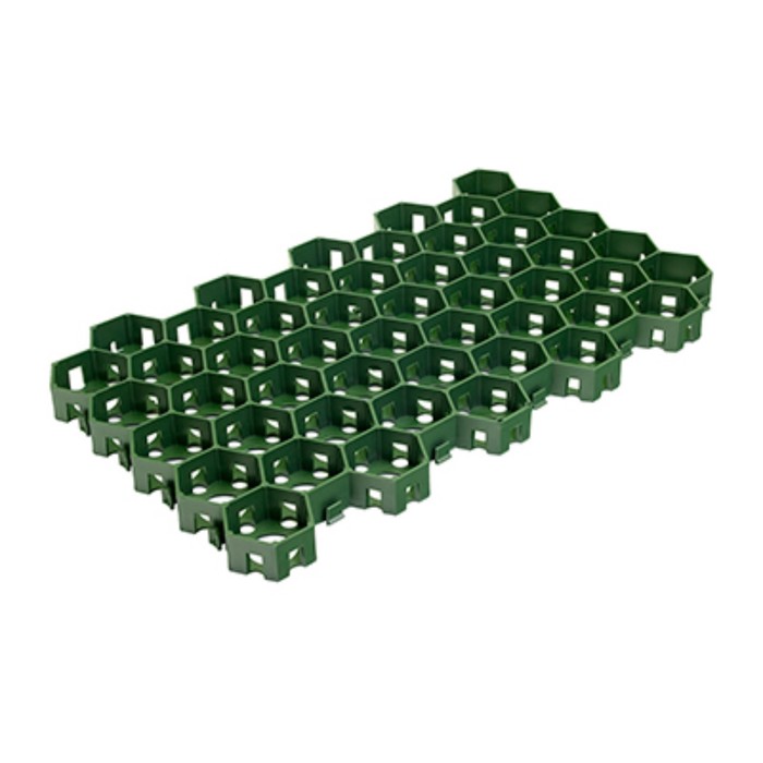 Решётка газонная, 55 × 34 × 3,2 см, зелёная, VORTEX - фото 1910749870