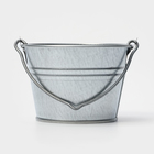 Ведро хозяйственное оцинкованное с ручкой, 500 мл, малое, ГОСТ - Фото 2