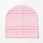 Шапка для девочки, цвет светло-розовый, размер 54-56 - фото 22750194