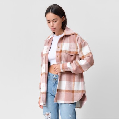 Рубашка женская MIST утепленная, р. M, розовый