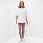 Футболка женская Basic line цвет белый, р-р 44 - Фото 2