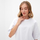 Футболка женская Basic line цвет белый, р-р 44 - Фото 3