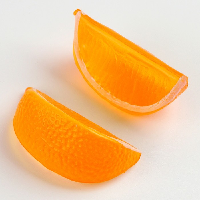 Фигурка для поделок и декора «Дольки апельсин, лимон», набор 4 шт., размер 1 шт. — 5 × 2,3 × 3 см