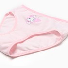 Трусы для девочек, цвет нежно-розовый/зайка, рост 152 - фото 25374594