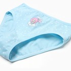 Трусы для девочек, цвет голубой/горошек, рост 116-122 - фото 27463130