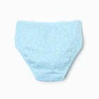 Трусы для девочек, цвет голубой/горошек, рост 116-122 - фото 27463131