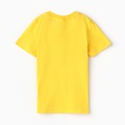 Футболка для мальчика"Динозавры у вулкана", цвет жёлтый , рост 116-122 см - Фото 4