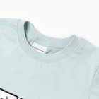 Футболка для мальчика "Динозавры BOOM!! ROO ARR!", цвет светло-голубой, рост 104-110 см - фото 24702282