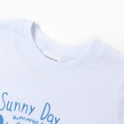 Футболка для девочки "Sunny Day клубничка", цвет белый, рост 98-104 см - Фото 2