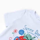 Футболка для девочки "Sunny Day клубничка", цвет белый, рост 98-104 см - Фото 3