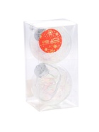 Ёлочные игрушки «Сияние», шары новогодние, d=8 см, набор 2 шт., перламутр - фото 120933133