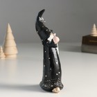 Фигурка-держатель для записок «Дед Мороз в чёрном наряде в горох», 8.1×5.3×18.2 см - Фото 2