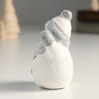 Фигурка керамика «Снеговик в шапочке и шарфе», 6.2×4.3×8.5 см - Фото 4