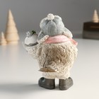 Фигурка полистоун «Воробышек в шапке-ушанке с новогодним шариком», 8.5×13×13 см - Фото 3