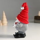 Сувенир полистоун "Дед Мороз в красном колпаке, с подарками и колокольчиком" 7х9х18 см - фото 22705798