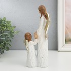 Сувенир полистоун "Ангелочки - мама и дочка" беж 6,7х9х20,3 см - фото 24427912