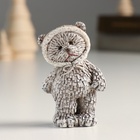 Фигурка полистоун «Мишка в шапке; колпаке, стоит», серый, 4×3×7 см, МИКС - Фото 3