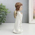 Сувенир полистоун "Ангелочек в платье со звёздами - блаженство" 8,5х6х16,5 см - фото 24525466