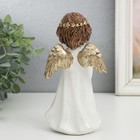 Сувенир полистоун "Ангелочек в платье со звёздами - блаженство" 8,5х6х16,5 см - фото 24525467