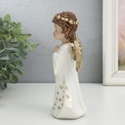 Сувенир полистоун "Ангелочек в платье со звёздами - блаженство" 8,5х6х16,5 см - фото 24525468