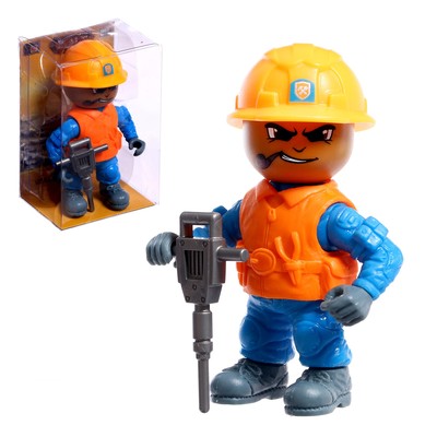 Фигурка - игрушка для мальчика «Строитель», МИКС