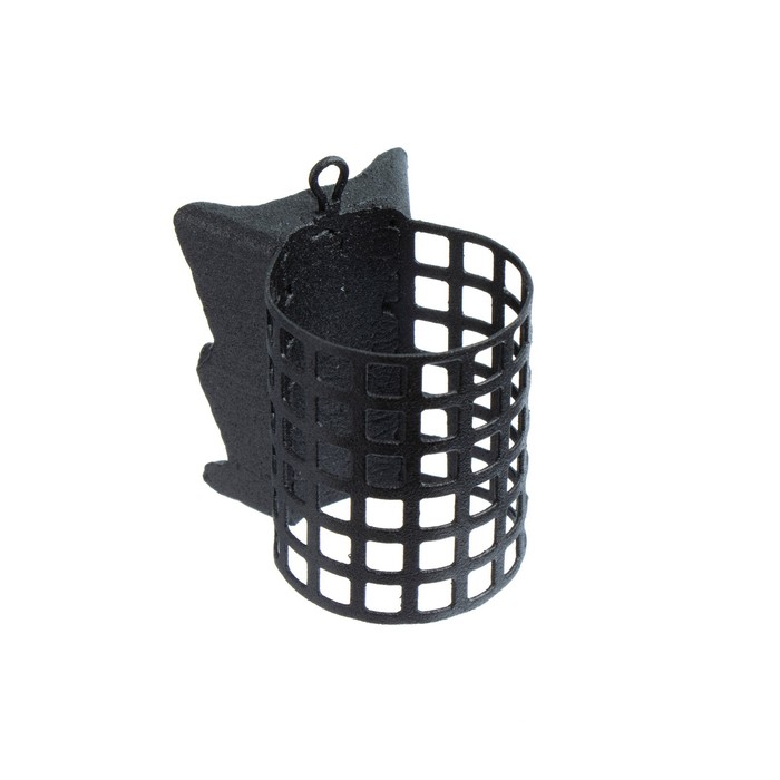 Груз-кормушка металлическая X-FEEDER ME GRIP M PERFO, цвет Matt Black, 130 г, 45 мл - Фото 1