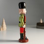 Сувенир керамика "Усатый щелкунчик в зелёно-красном камзоле с ружьём" 25х8х6,5 см - Фото 2