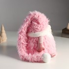 Кукла интерьерная свет "Дед Мороз в розовой шубке и длинном колпаке" 20х20х25 см - Фото 3