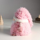 Кукла интерьерная свет "Дед Мороз в розовой шубке и длинном колпаке" 20х20х25 см - Фото 5