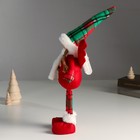 Интерьерная кукла текстильная «Ангелочек в красном наряде, клетчатый колпак», 16×7×40 см - Фото 4