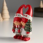 Сувенир полистоун "Малыши помощники Деда Мороза со снежинкой и ёлочкой" 3,5х8х11,5 см - фото 22706146